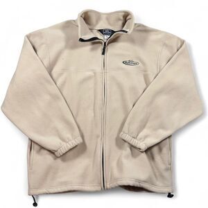Realtree Beige Full Zip Fleece Jacket Men’s XL Cream and Tan Jacket